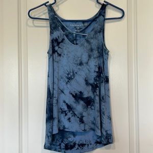 Sz XS Blue tie dye tank top